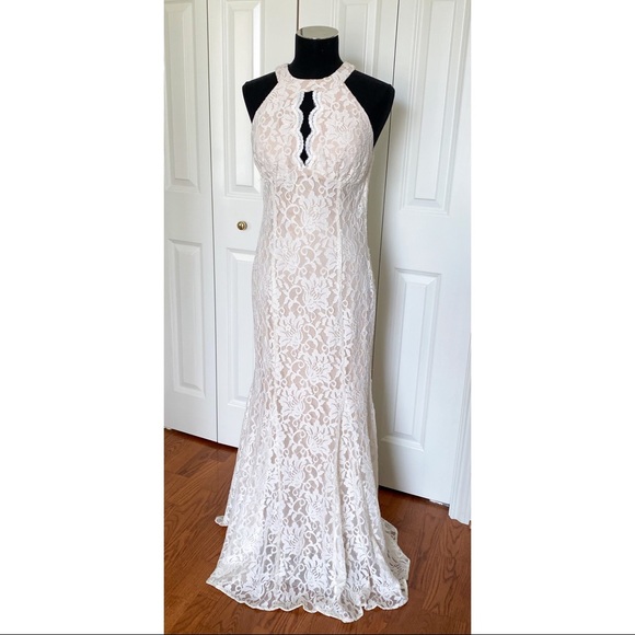 Night Way Collections Dresses & Skirts - Floor Length White Lace Gown